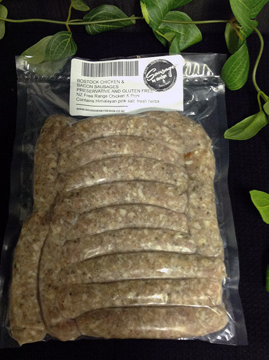 Bostock Organic Chicken & Bacon Sausage
