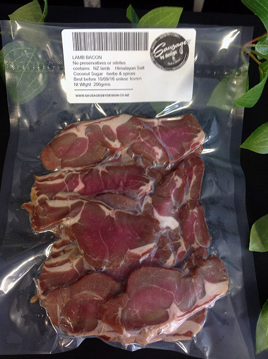 Lamb Bacon. No Nitrates or Preservatives - NO SUGAR